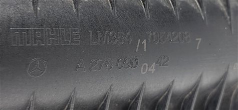 Thumbnail 7: 15-23 C E GL GLC GLE GLS ML S SL W166 3.0L M276 ENGINE UPPER INTAKE MANIFOLD