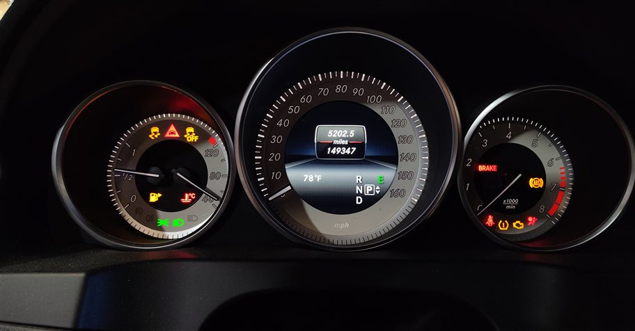 Thumbnail 2: 15 MERCEDES E CLASS W207 W212 SPEEDOMETER INSTRUMENT CLUSTER MPH (149k)
