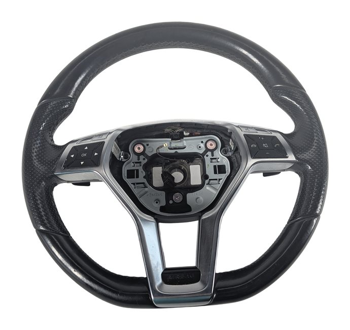 Thumbnail 2: 13-15 MERCEDES E350 E400 E550 (C207) AMG SPORT STEERING WHEEL w/PADDLES (Black)