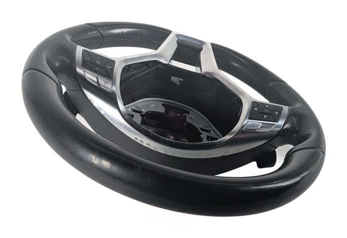 Thumbnail 4: 13-15 MERCEDES E350 E400 E550 (C207) AMG SPORT STEERING WHEEL w/PADDLES (Black)