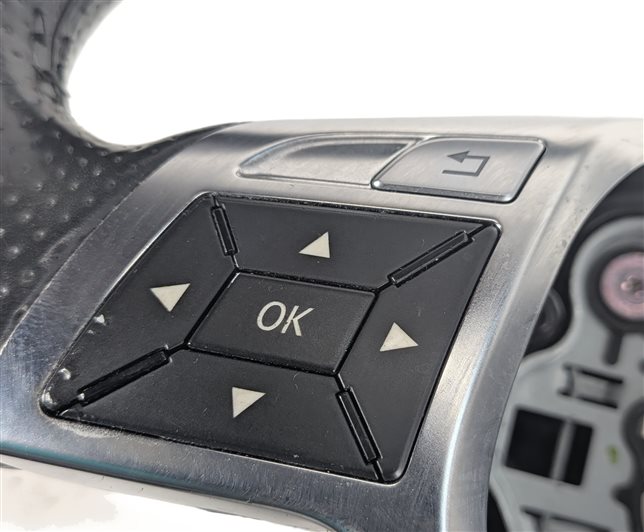 Thumbnail 6: 13-15 MERCEDES E350 E400 E550 (C207) AMG SPORT STEERING WHEEL w/PADDLES (Black)