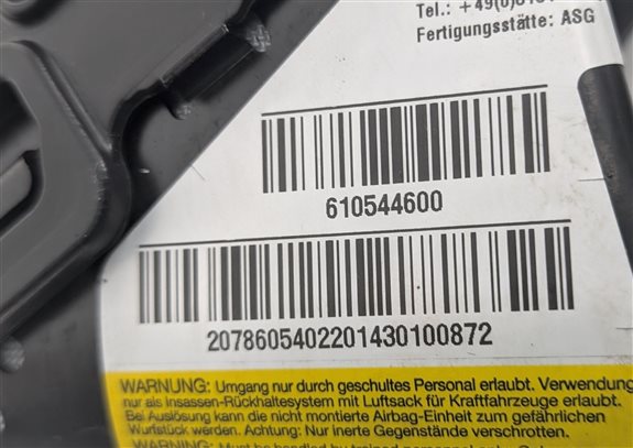 Thumbnail 9: 12-17 MERCEDES C250 C350 E350 E400 E550 LEFT & RIGHT SEAT PELVIS AIRBAG SET/2