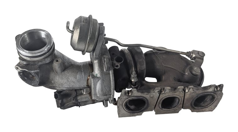 15-16 MERCEDES E400 CLS400 3.0L V6 (M276) RIGHT TURBOCHARGER EXHAUST MANIFOLD
