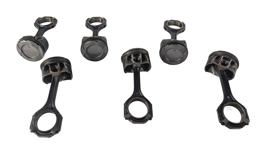 Thumbnail 2: 15-22 MERCEDES X166 W166 W205 W222 W212 R231 M276 3.0 ENGINE PISTON & ROD SET/6