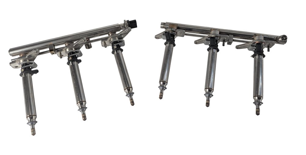 Thumbnail 2: 2012 MERCEDES ML350 W166 3.5L (276.955) FUEL RAIL LEFT/RIGHT SET/2 w/6 INJECTORS