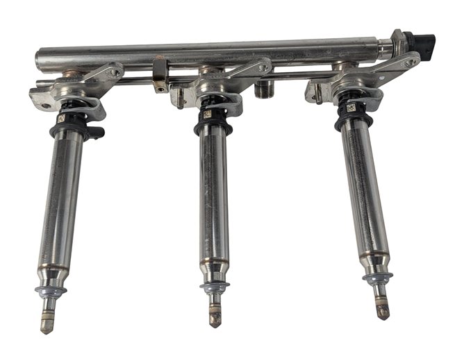 Thumbnail 3: 2012 MERCEDES ML350 W166 3.5L (276.955) FUEL RAIL LEFT/RIGHT SET/2 w/6 INJECTORS