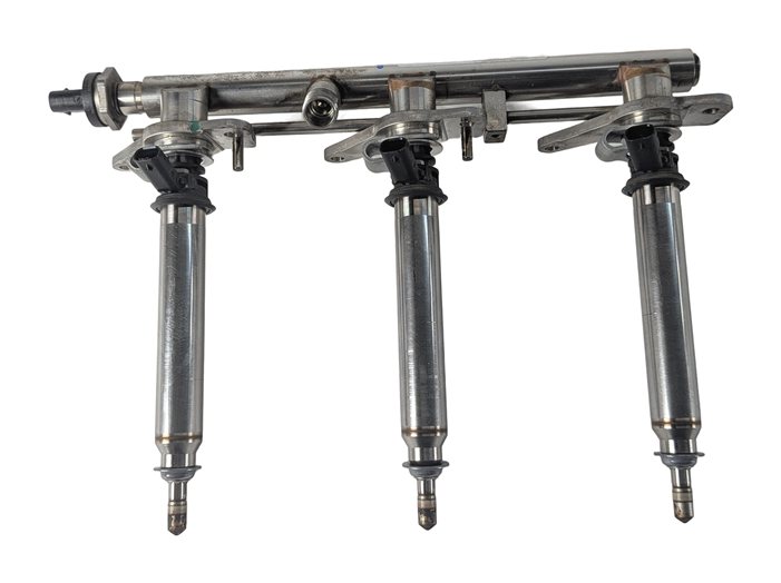 Thumbnail 4: 2012 MERCEDES ML350 W166 3.5L (276.955) FUEL RAIL LEFT/RIGHT SET/2 w/6 INJECTORS