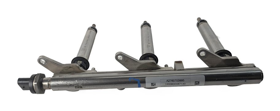 Thumbnail 5: 2012 MERCEDES ML350 W166 3.5L (276.955) FUEL RAIL LEFT/RIGHT SET/2 w/6 INJECTORS