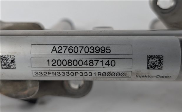 Thumbnail 6: 2012 MERCEDES ML350 W166 3.5L (276.955) FUEL RAIL LEFT/RIGHT SET/2 w/6 INJECTORS