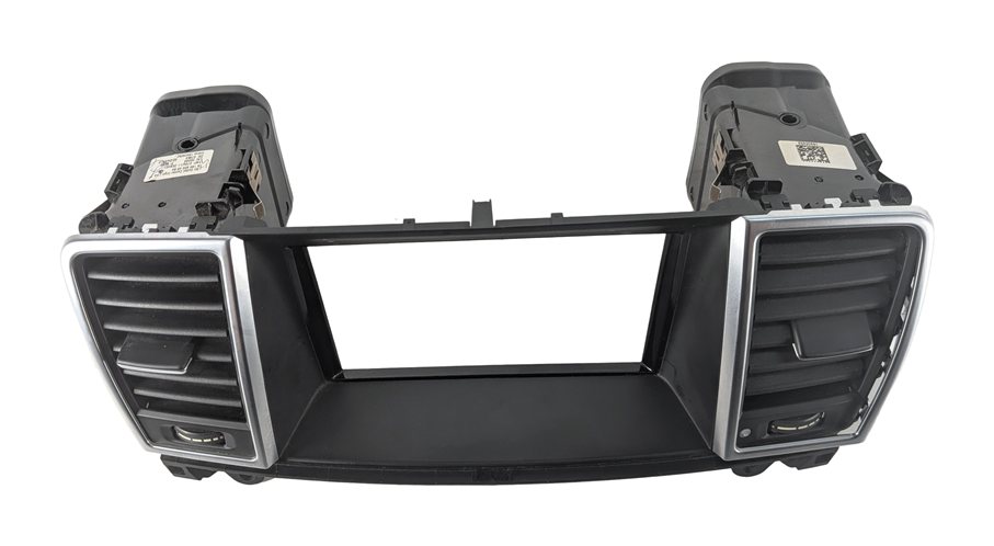 Thumbnail 2: 2012 MERCEDES ML350 (W166) FRONT CENTER DASH AIR AC VENT w/DISPLAY BEZEL (Black)