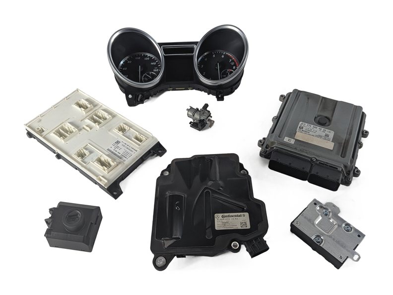 Thumbnail 3: 2012 MERCEDES ML350 (W166) 3.5L (M276) ECM EIS CLUSTER SAM DIRECT SELECT KEY SET