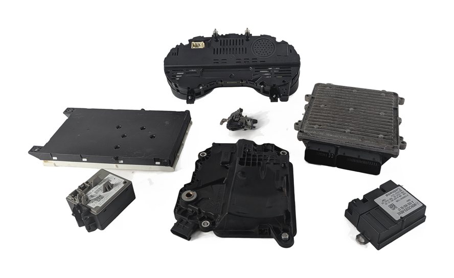 Thumbnail 4: 2012 MERCEDES ML350 (W166) 3.5L (M276) ECM EIS CLUSTER SAM DIRECT SELECT KEY SET