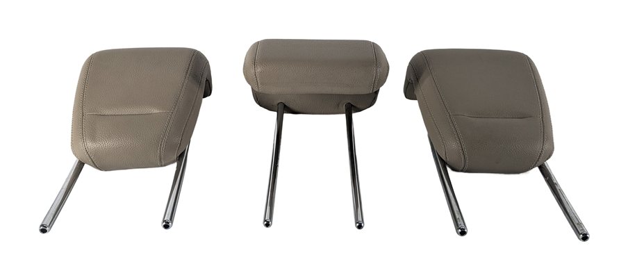 12-15 MERCEDES ML-CLASS (W166) REAR LEFT CENTER RIGHT SEAT HEADREST SET (Beige)