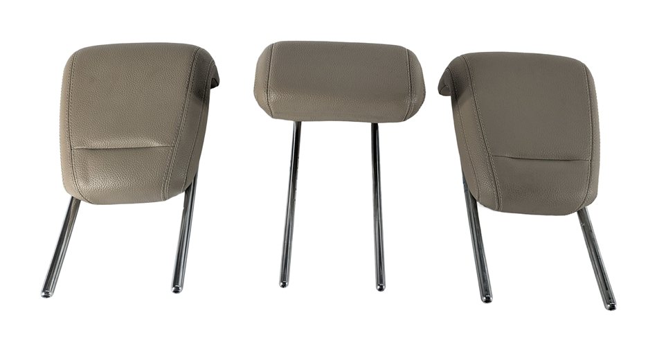 Thumbnail 2: 12-15 MERCEDES ML-CLASS (W166) REAR LEFT CENTER RIGHT SEAT HEADREST SET (Beige)