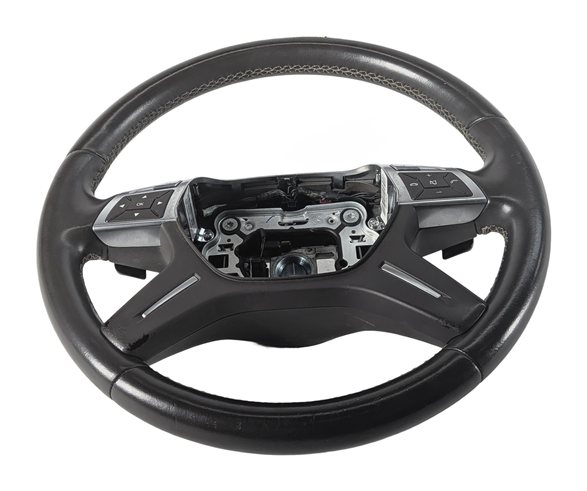 2012-2015 MERCEDES ML250 ML350 ML400 ML550 (W166) STEERING WHEEL LEATHER (Black)