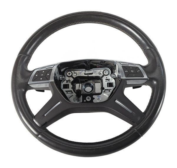 Thumbnail 2: 2012-2015 MERCEDES ML250 ML350 ML400 ML550 (W166) STEERING WHEEL LEATHER (Black)