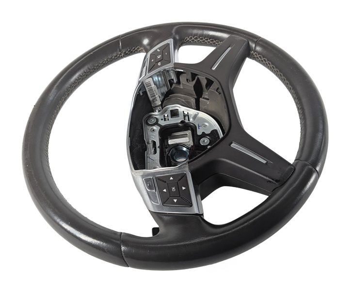 Thumbnail 5: 2012-2015 MERCEDES ML250 ML350 ML400 ML550 (W166) STEERING WHEEL LEATHER (Black)