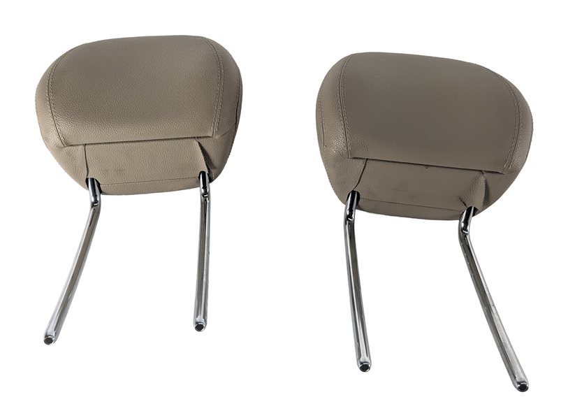 Thumbnail 2: 12-13 MERCEDES ML GL (X166 W166) FRONT LEFT & RIGHT SEAT HEADREST SET (BEIGE)