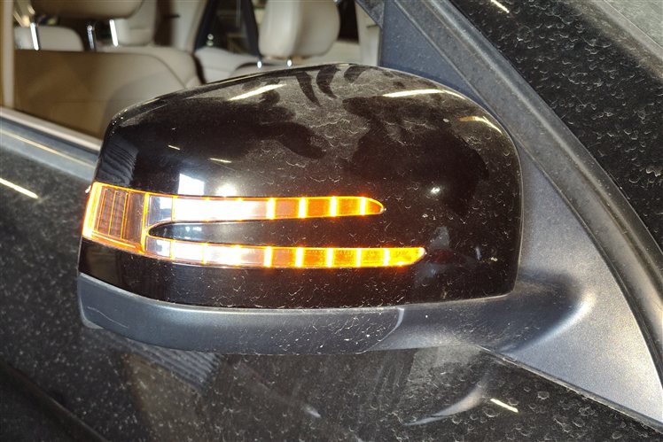 Thumbnail 2: 12-16 MERCEDES GL350 GL550 ML350 ML550 (W166 X166) RIGHT P-FOLD MIRROR (Black)