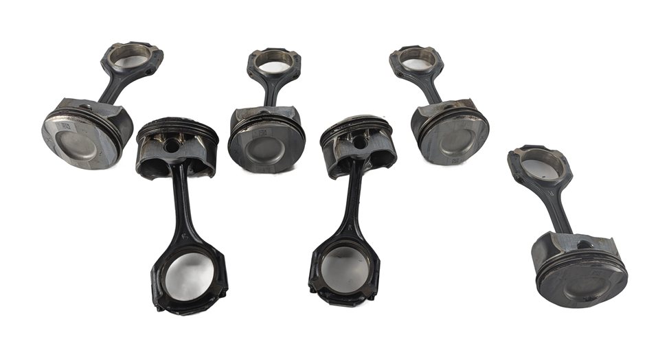 Thumbnail 2: 12-18 MERCEDES C E GLE GLK ML SLK (W212 W204 X204 W166 R172) 3.5L PISTON SET-6