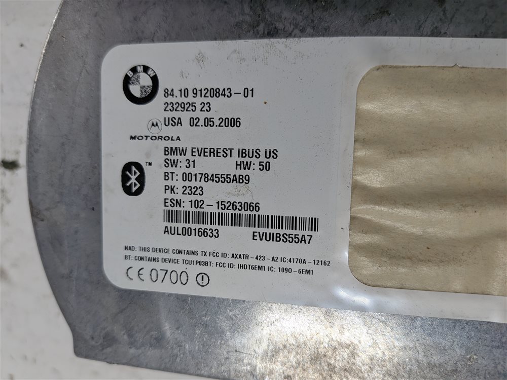 Thumbnail 5: 2006 BMW Z4 (E85/E86) BLUETOOTH TELEMATICS COMMUNICATION CONTROL MODULE COMPUTER