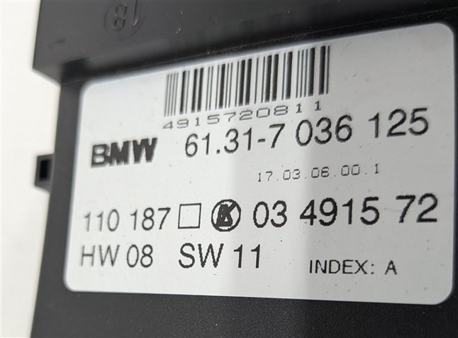 Thumbnail 6: 2006 BMW Z4 (E85/E86) FRONT LEFT DRIVER MEMORY POWER SEAT ADJUST CONTROL SWITCH