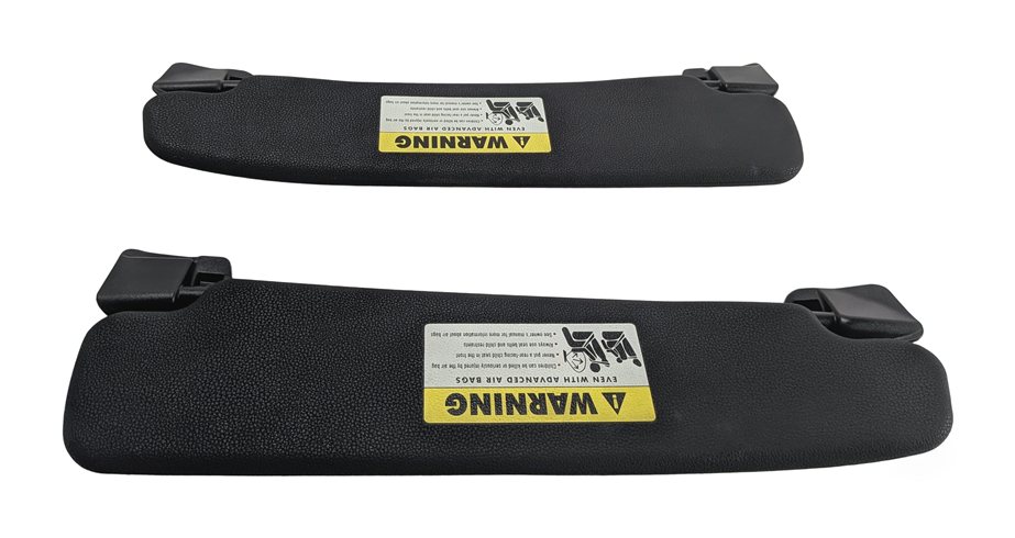 Thumbnail 4: 2003-2008 BMW Z4 (E85) FRONT LEFT & RIGHT SUN VISOR SUNVISOR SET (Black)