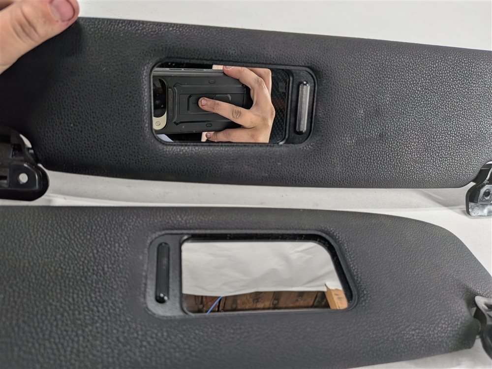 Thumbnail 6: 2003-2008 BMW Z4 (E85) FRONT LEFT & RIGHT SUN VISOR SUNVISOR SET (Black)
