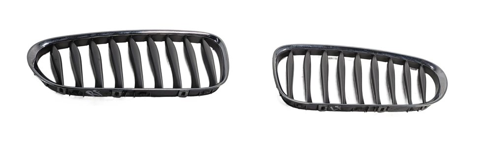 Thumbnail 3: 2003-2008 BMW Z4 (E85) FRONT LEFT & RIGHT CHROME HOOD VENT GRILLE SET (2)
