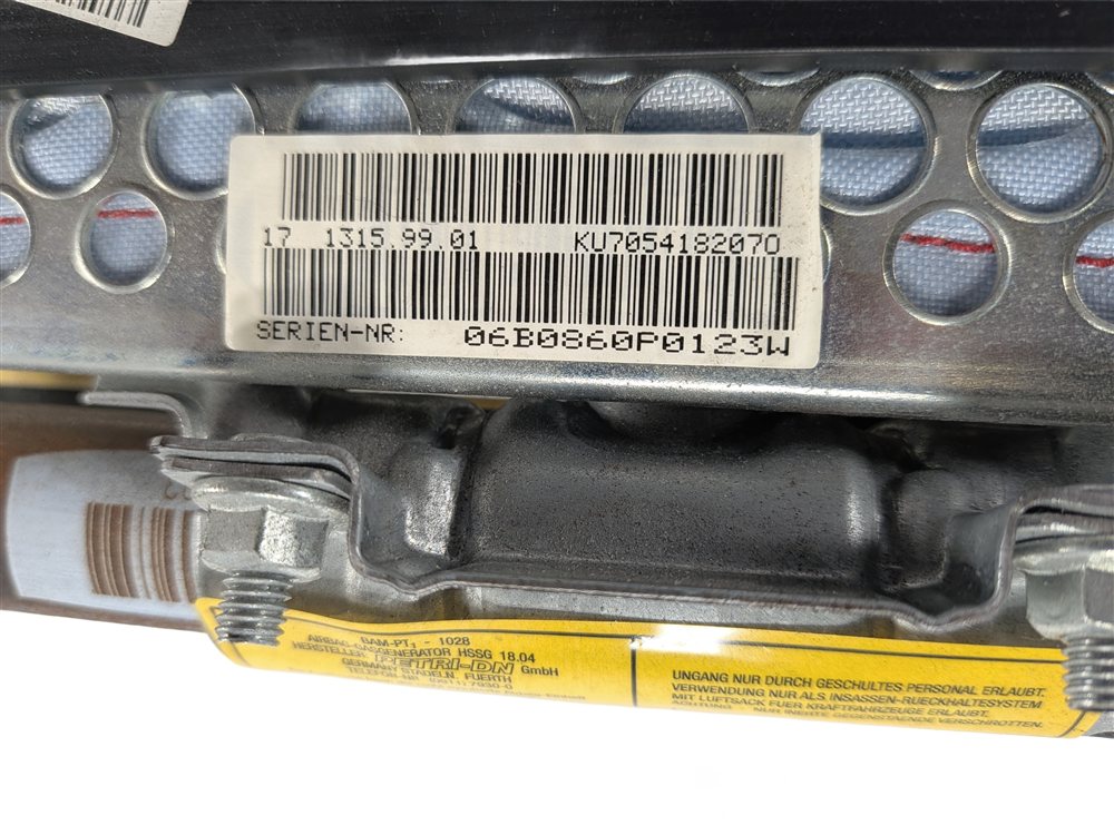 Thumbnail 10: 2003-2008 BMW Z4 (E85) FRONT LEFT DRIVER FOOTWELL KNEE AIRBAG AIR BAG (BLACK)