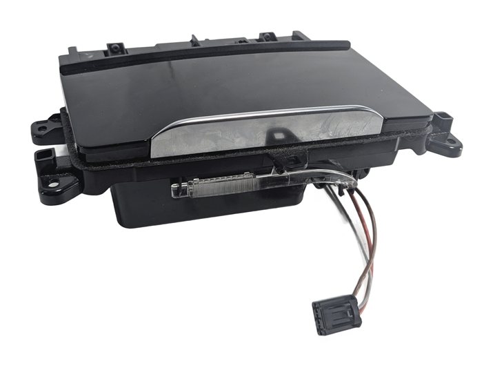 2017 AUDI Q7 (4M) FRONT CENTER CONSOLE ASHTRAY CUBBY w/ 12V POWER OUTLET SOCKET