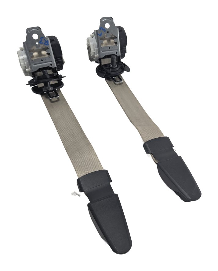 2017 AUDI Q7 (4M) REAR 3RD ROW LEFT/RIGHT SEAT SEATBELT RETRACTOR SET/2 (Beige)