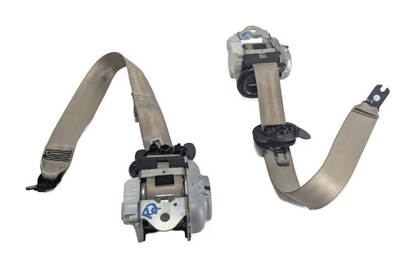 Thumbnail 3: 2017 AUDI Q7 (4M) REAR 2ND ROW LEFT/RIGHT SEAT SEATBELT RETRACTOR SET/2 (Beige)