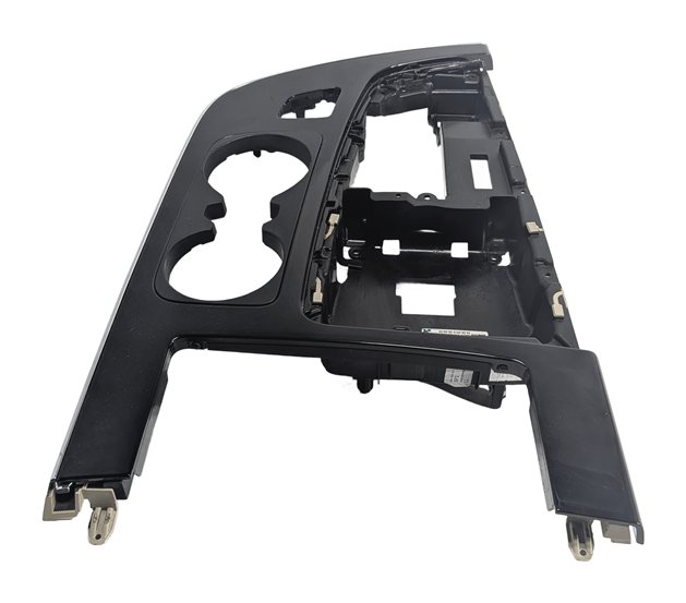 Thumbnail 3: 2017 AUDI Q7 (4M) FRONT CENTER CONSOLE UPPER TRIM PANEL CUP HOLDERS GLOSS BLACK