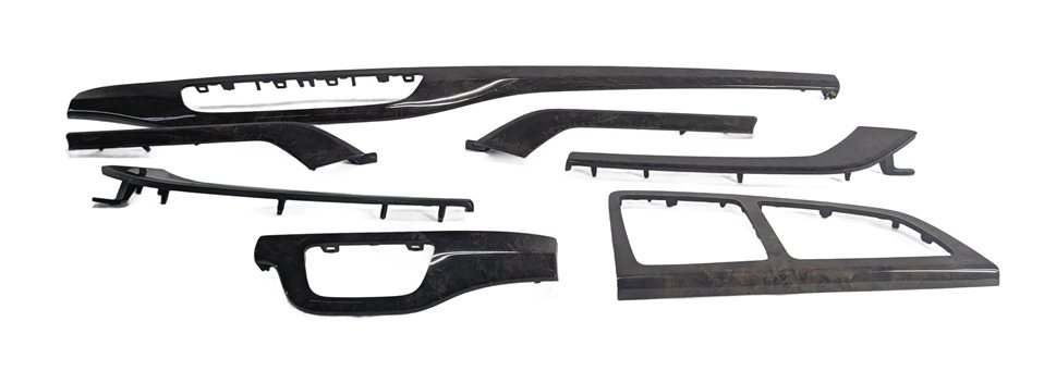 Thumbnail 2: 2017 AUDI Q7 (4M) INTERIOR DOOR DASH CENTER CONSOLE TRIM INSERT SET/7 (Walnut)