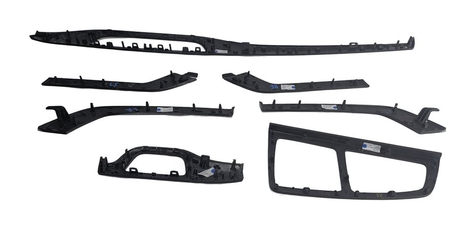 Thumbnail 4: 2017 AUDI Q7 (4M) INTERIOR DOOR DASH CENTER CONSOLE TRIM INSERT SET/7 (Walnut)