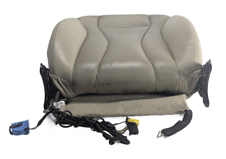Thumbnail 2: 2017 AUDI Q7 (4M) FRONT RIGHT PASSENGER SEAT BACK CUSHION HEATED VENT (Beige)