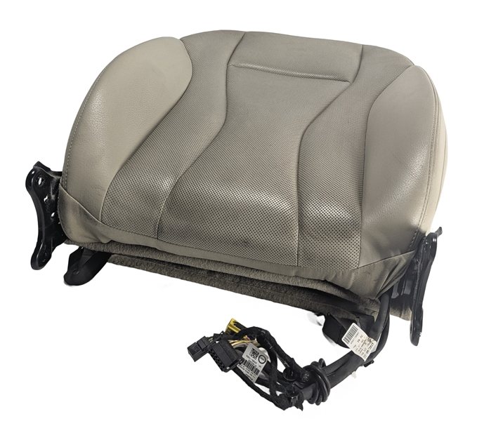 2017 AUDI Q7 (4M) FRONT LEFT DRIVER SEAT BACK CUSHION HEATED VENT (Beige)