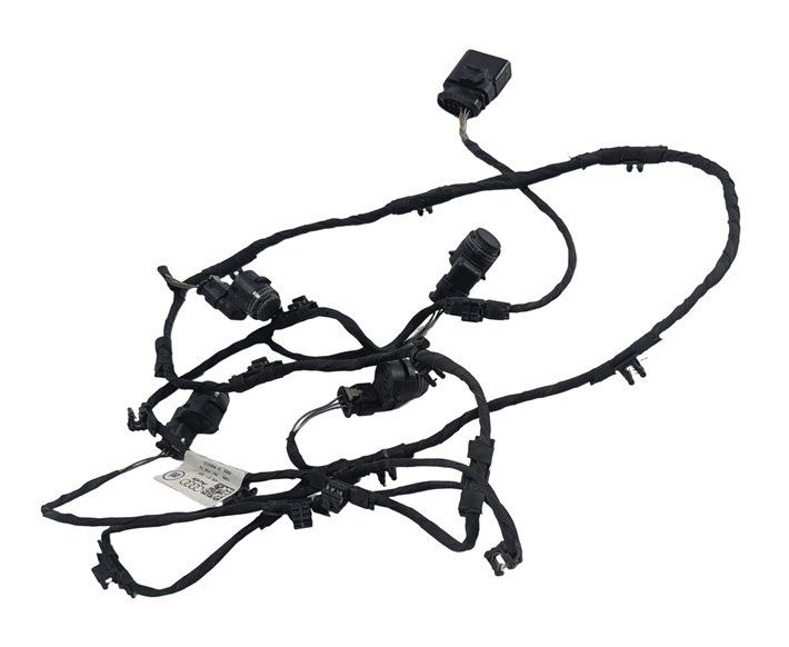 2017 AUDI Q7 (4M) FRONT PARK ASSIST PDC SENSORS w/ BUMPER WIRE HARNESS (White)