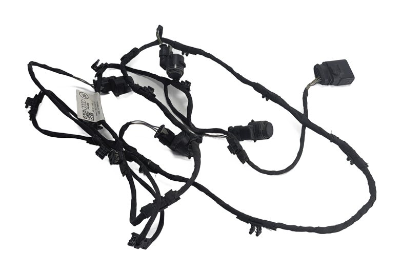 Thumbnail 3: 2017 AUDI Q7 (4M) FRONT PARK ASSIST PDC SENSORS w/ BUMPER WIRE HARNESS (White)