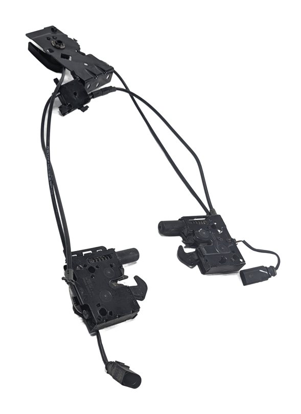 2017 AUDI Q7 (4M) FRONT HOOD LID LOCK LATCH CABLE SET/2