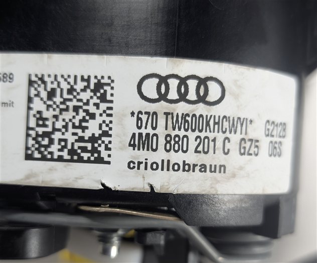 Thumbnail 5: 2017-2019 AUDI Q7 (4M) FRONT LEFT DRIVER STEERING WHEEL AIRBAG AIR BAG (Brown)