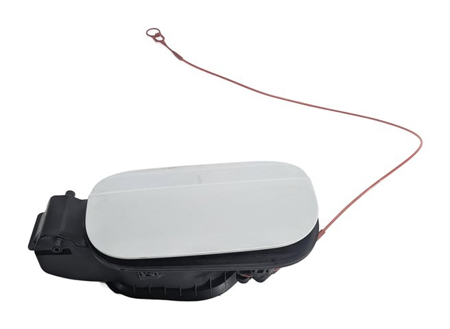 Thumbnail 3: 2017-2022 AUDI Q7 (4M) FUEL TANK DOOR TRIM w/ HOUSING & GAS CAP (White)