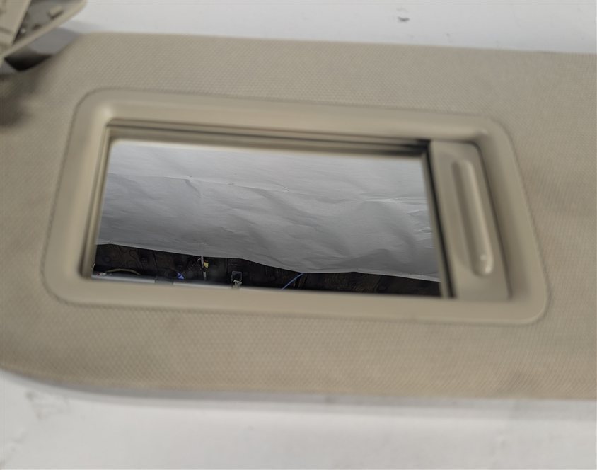 Thumbnail 8: 2017-2020 AUDI Q7 (4M) FRONT LEFT DRIVER DUAL SUN VISOR & MIRROR (Beige)