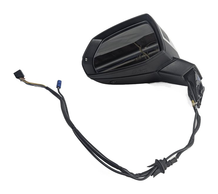 Thumbnail 4: 17-19 AUDI Q7 4M LEFT PFOLD BLIND SPOT MEMORY CAMERA HEATED DOOR MIRROR (White)