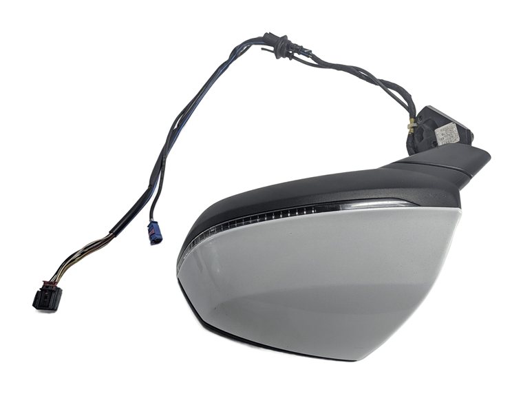 Thumbnail 6: 17-19 AUDI Q7 4M LEFT PFOLD BLIND SPOT MEMORY CAMERA HEATED DOOR MIRROR (White)