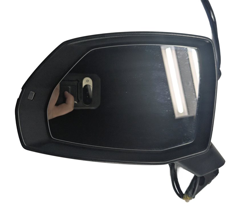 Thumbnail 7: 17-19 AUDI Q7 4M LEFT PFOLD BLIND SPOT MEMORY CAMERA HEATED DOOR MIRROR (White)