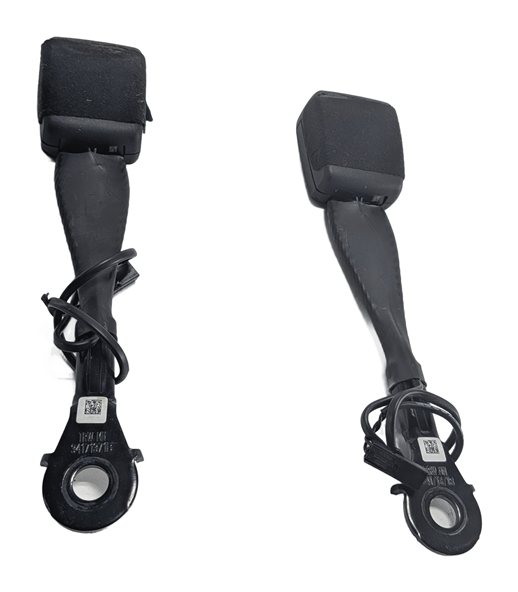 17-19 AUDI A4 Q7 (B9 8W 4M) FRONT LEFT & RIGHT SEATBELT BUCKLE RECEIVER SET/2