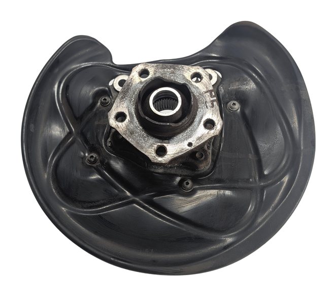 Thumbnail 3: 2017-2022 AUDI Q7 (4M) REAR RIGHT PASSENGER SPINDLE KNUCKLE WHEEL HUB w/ SHIELD