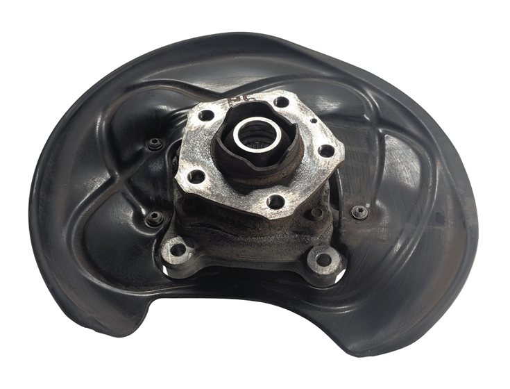 Thumbnail 2: 17-20 AUDI Q7 (4M) REAR LEFT DRIVER SPINDLE KNUCKLE WHEEL BEARING HUB w/ SHIELD